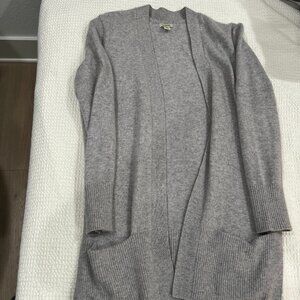 LL Bean Cashmere Long Cardigan